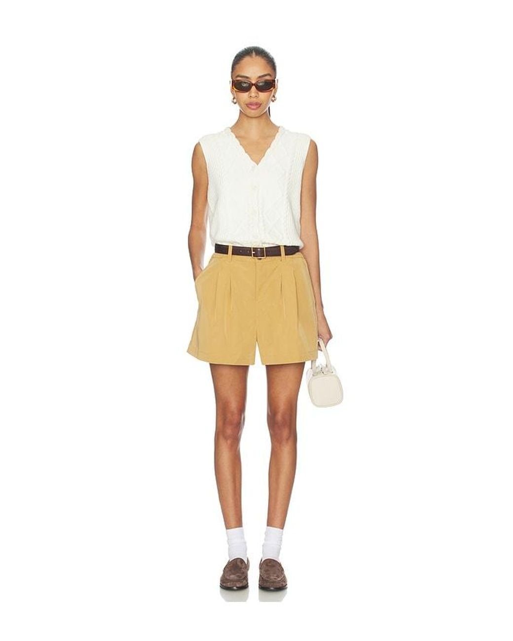 Varley Yellow Tansy Woven Short