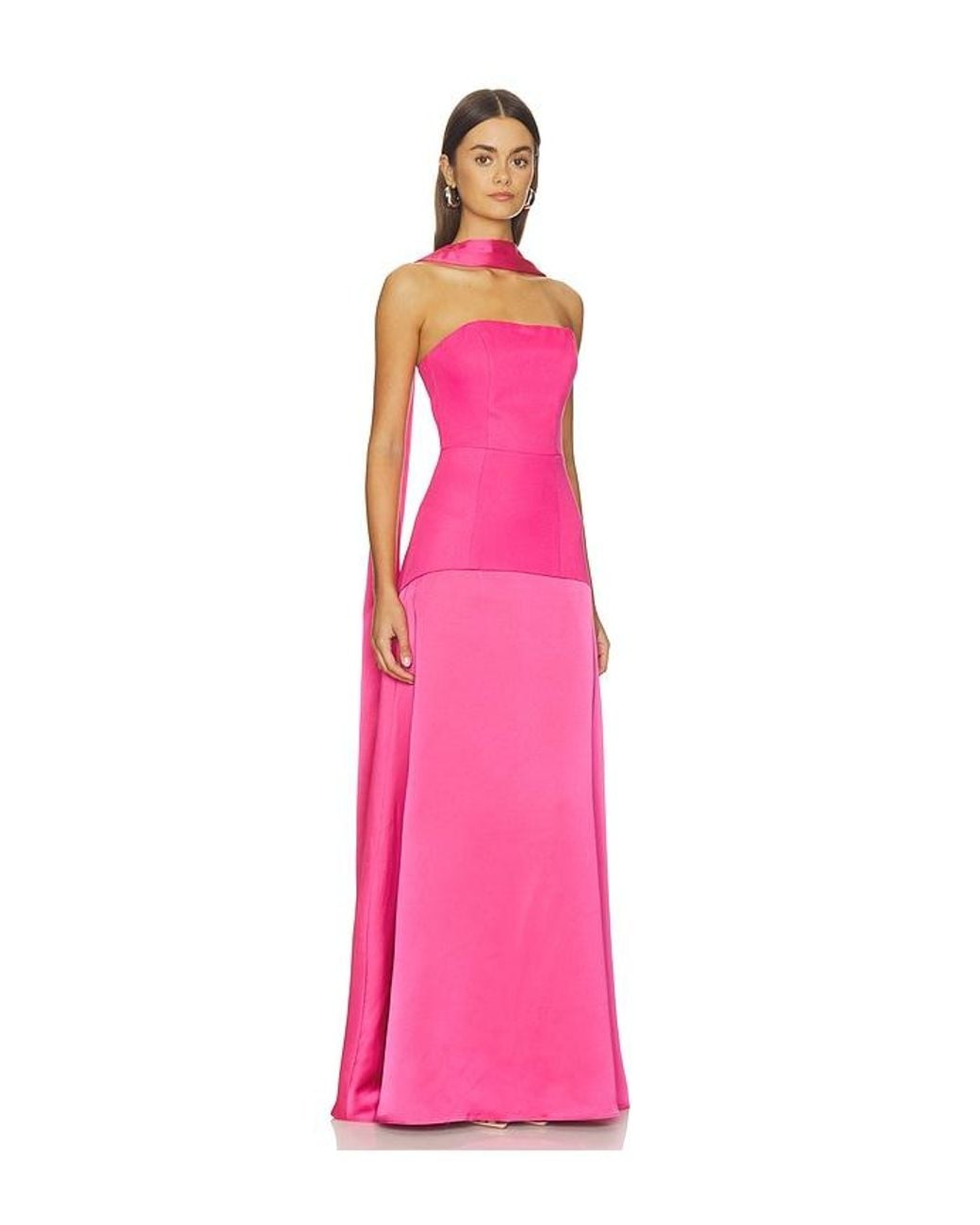 Elliatt Pink Noralyn Strapless Gown