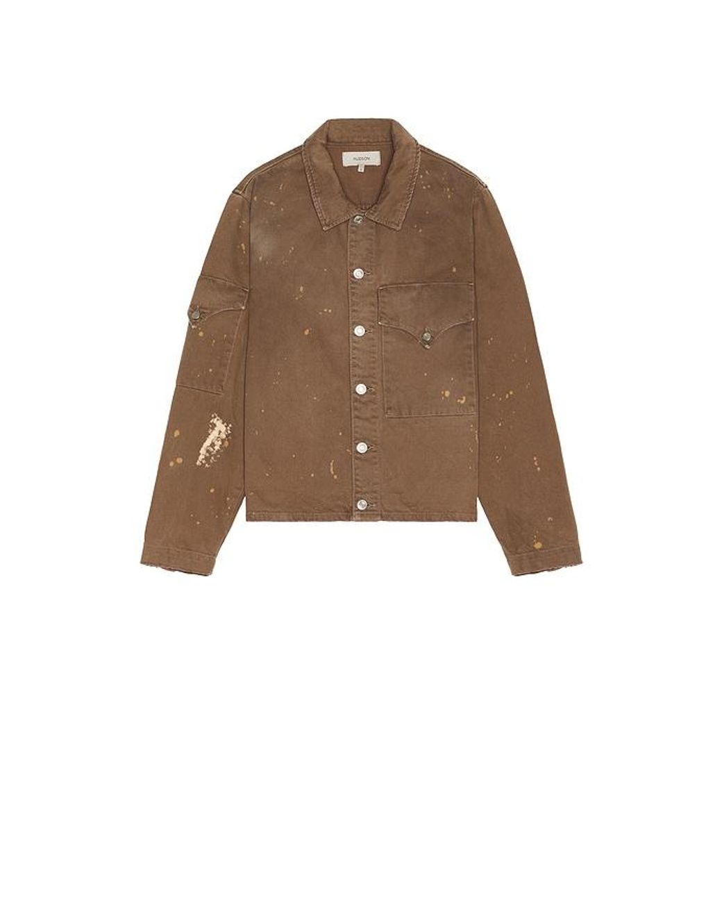 Hudson Brown Flap Shirt for men