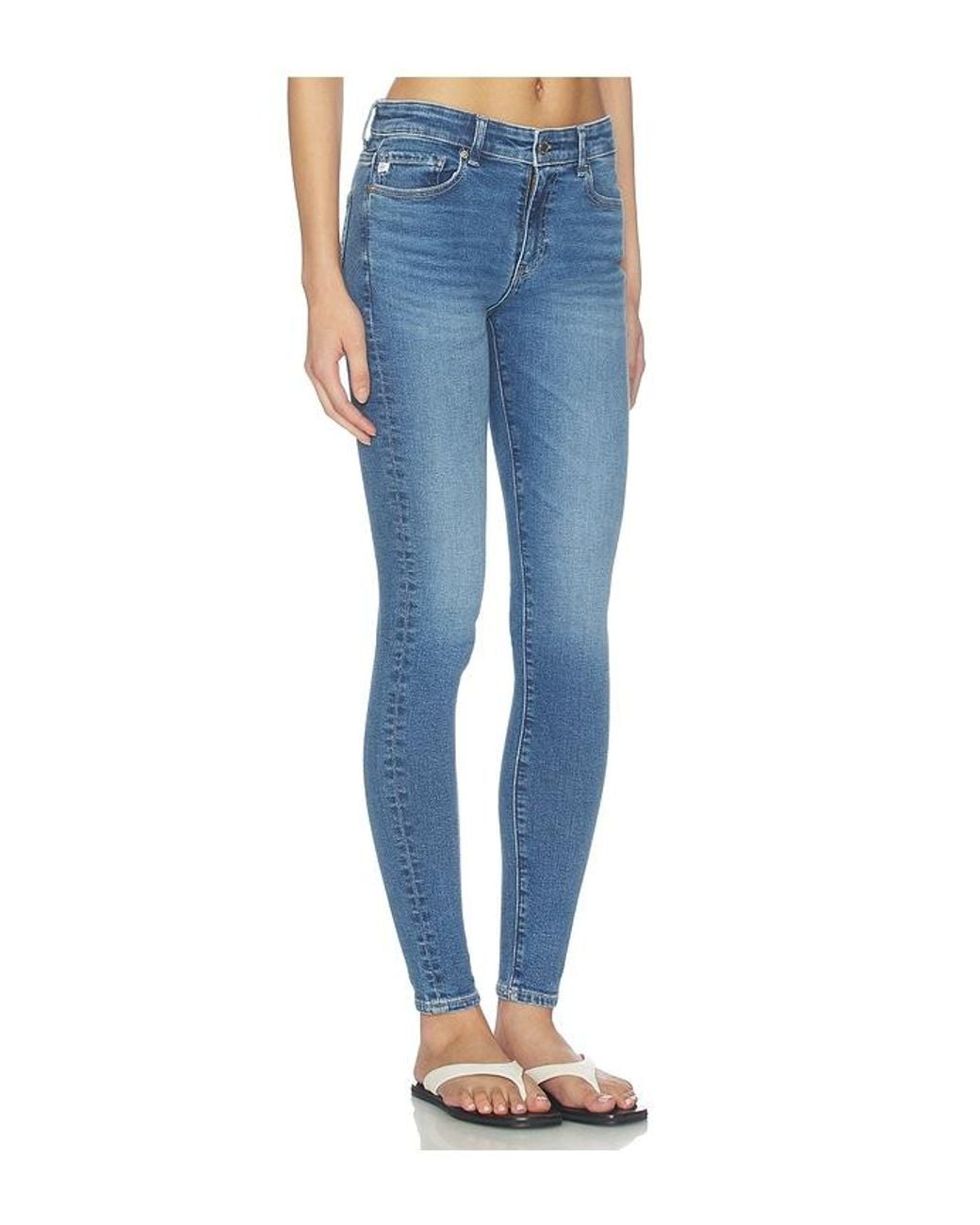 AG Jeans Blue Farrah Skinny Jeans
