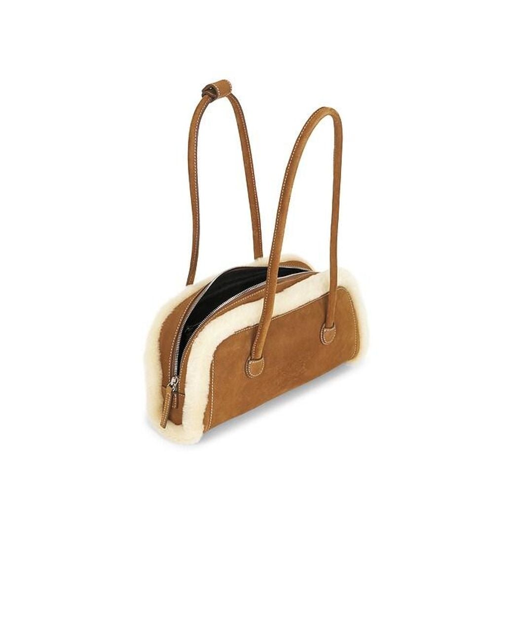 MARGE SHERWOOD White Soft Boston East West Shoulder Bag