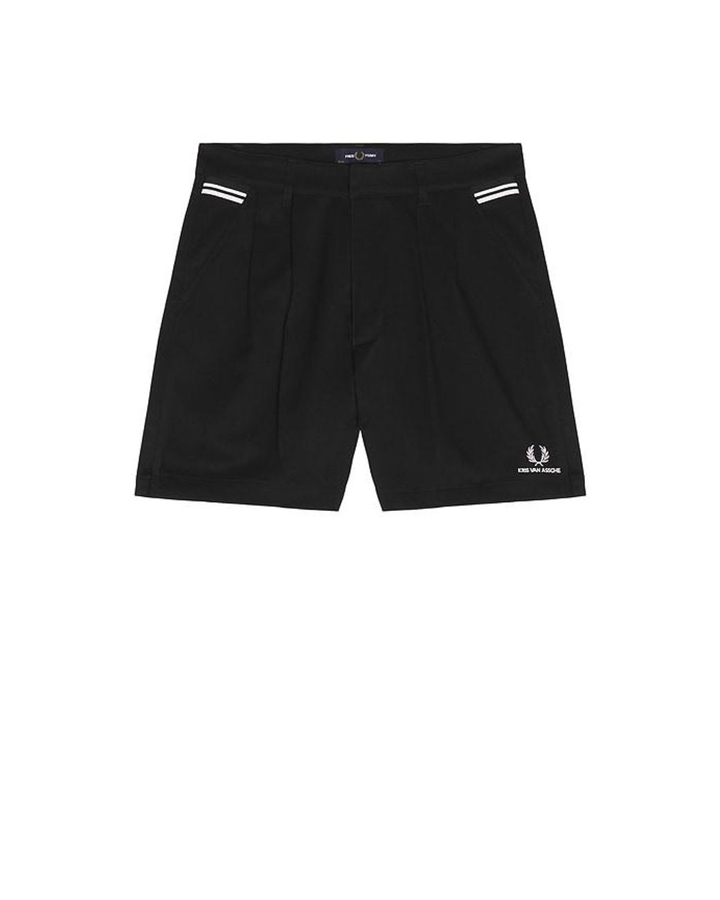 Fred Perry Black X Kris Van Assche Tailored Shorts for men