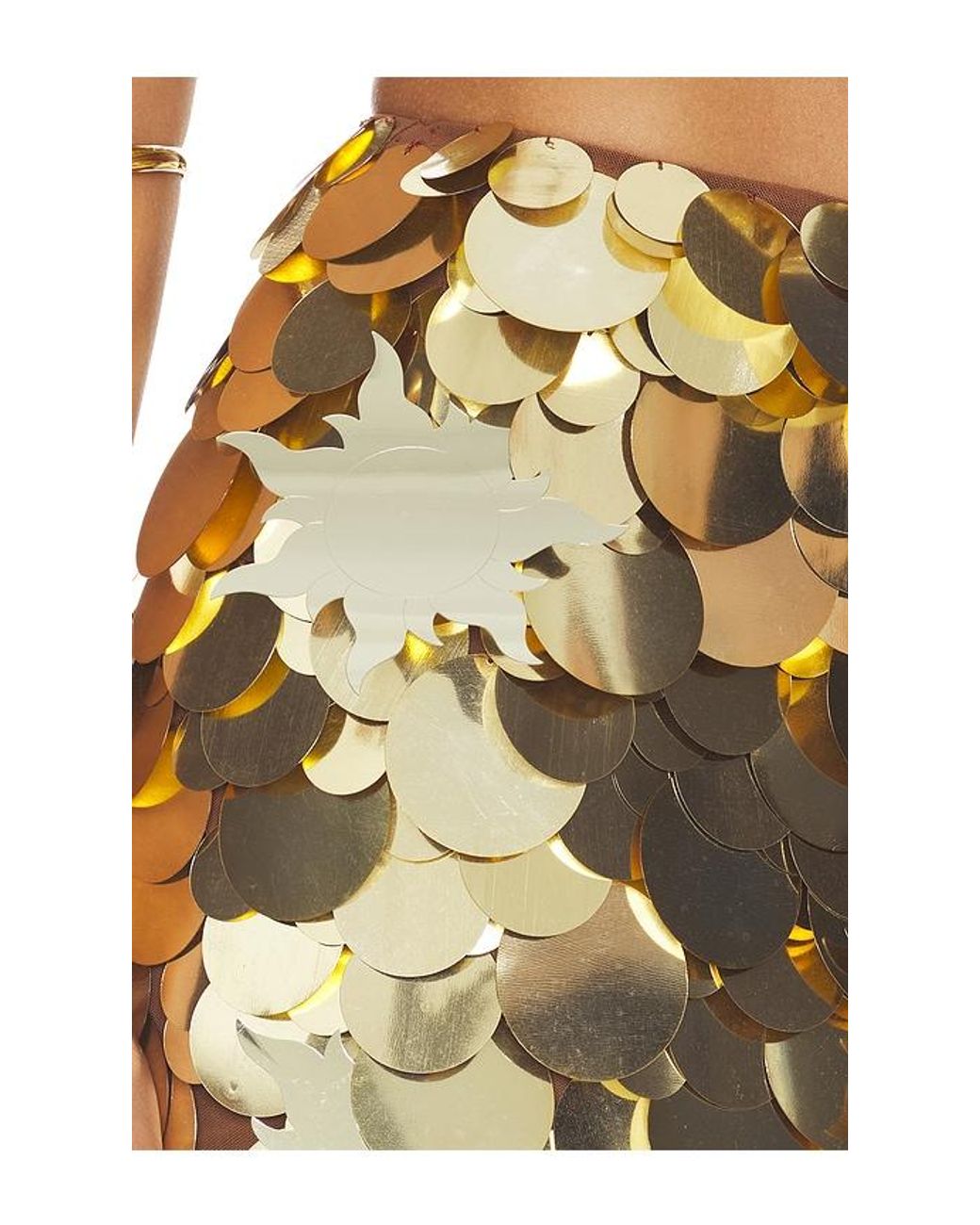 Leslie Amon Yellow Ibiza Mini Skirt