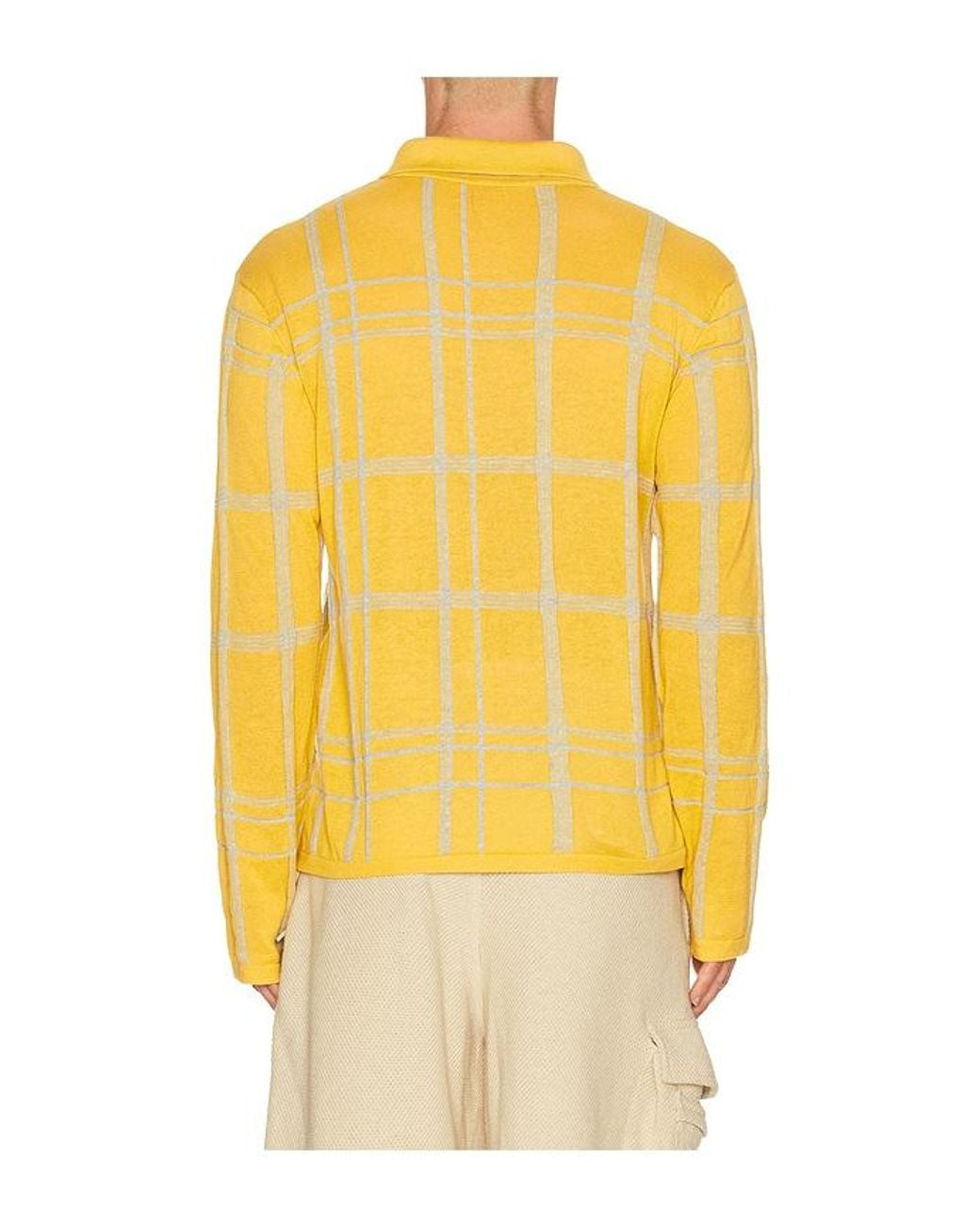Isa Boulder Yellow Meshline Polo Shirt for men