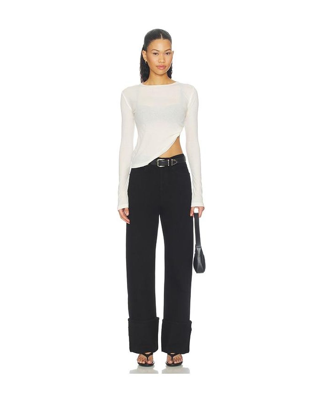 Agolde Black Big Cuff Jean