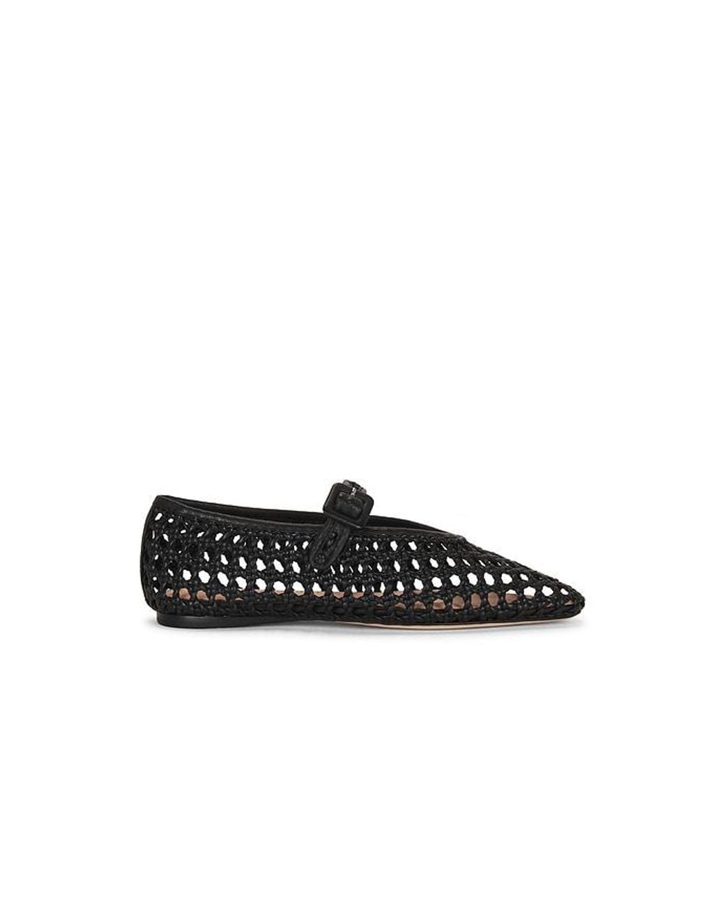 Loeffler Randall Black Junia Mary Jane Flat