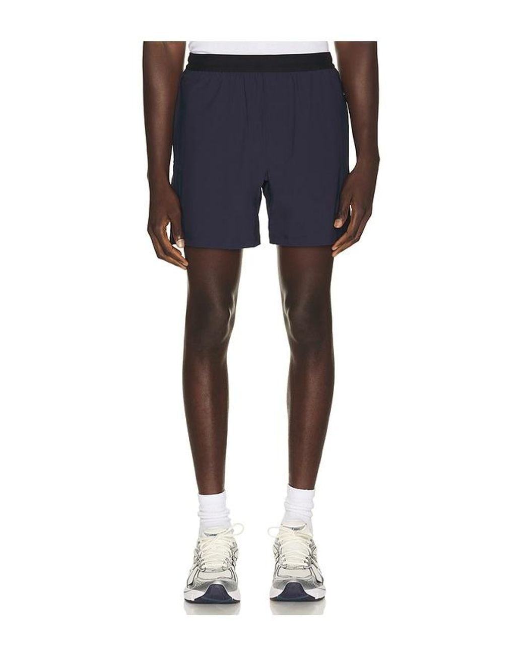 Beyond Yoga Blue Warplite Range Lined Short for men