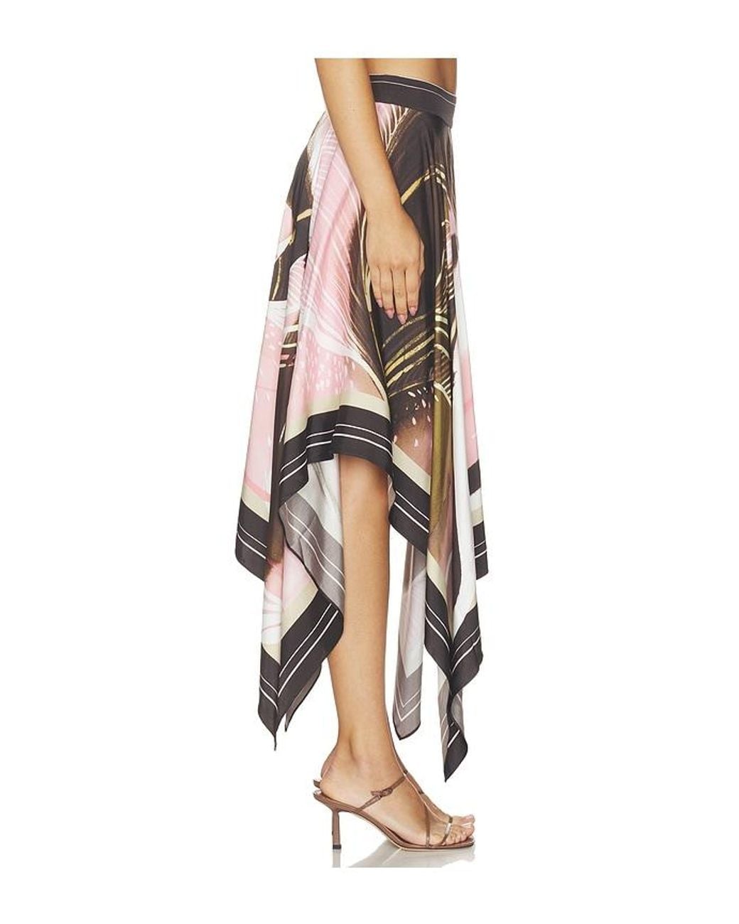 AMUR Multicolor Letty Scarf Skirt