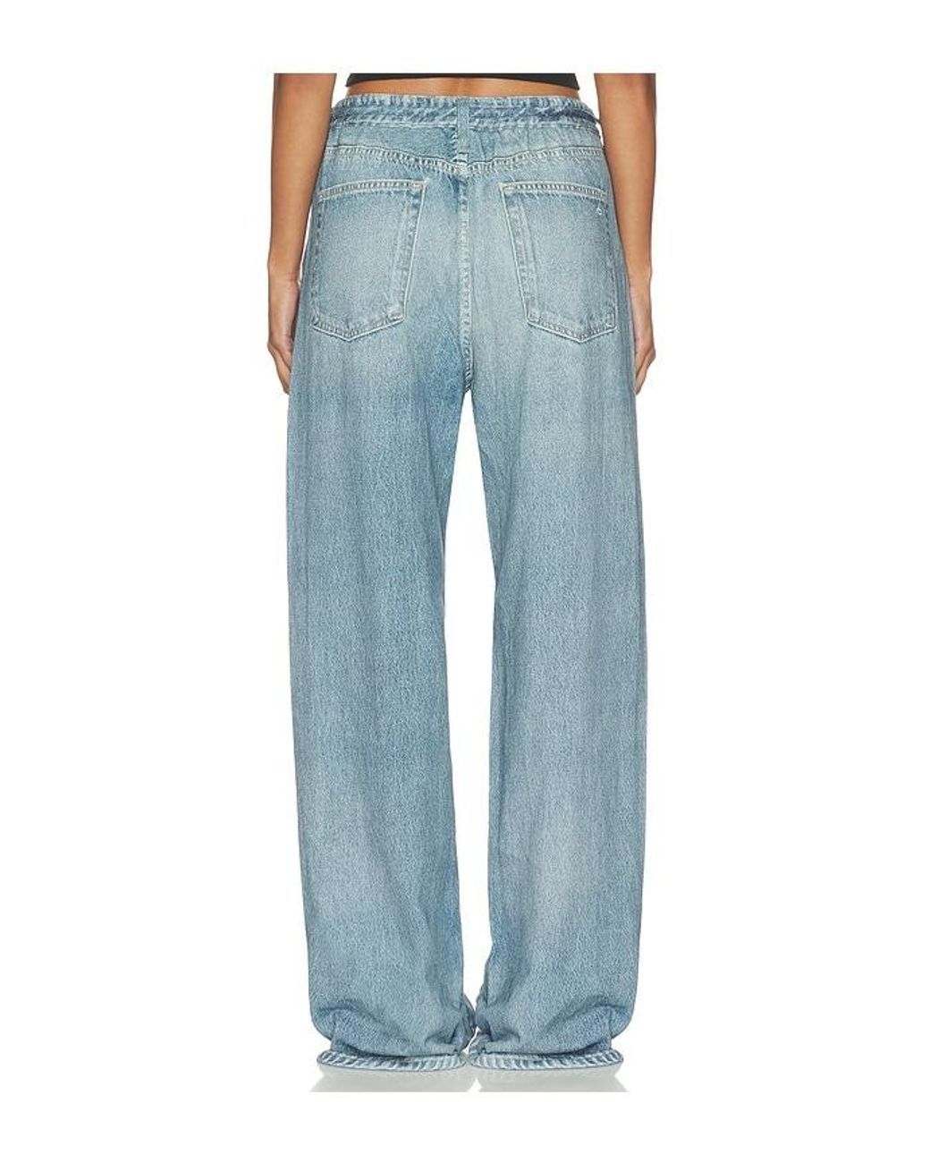 Rag & Bone Blue Miramar Terry Wide Pant