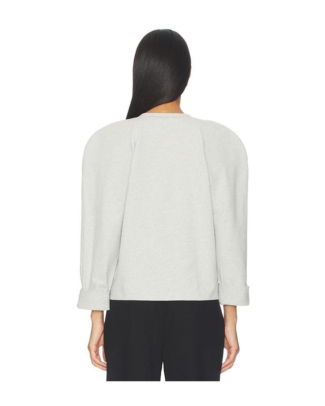 Norma Kamali White Bomber 1980S Sweatshirt