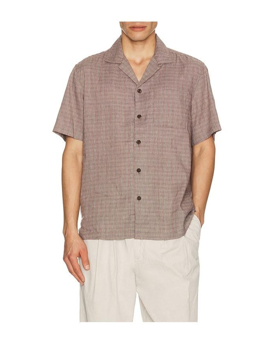 Faherty Brand Multicolor Short Sleeve Breeze Camp Shirt for men