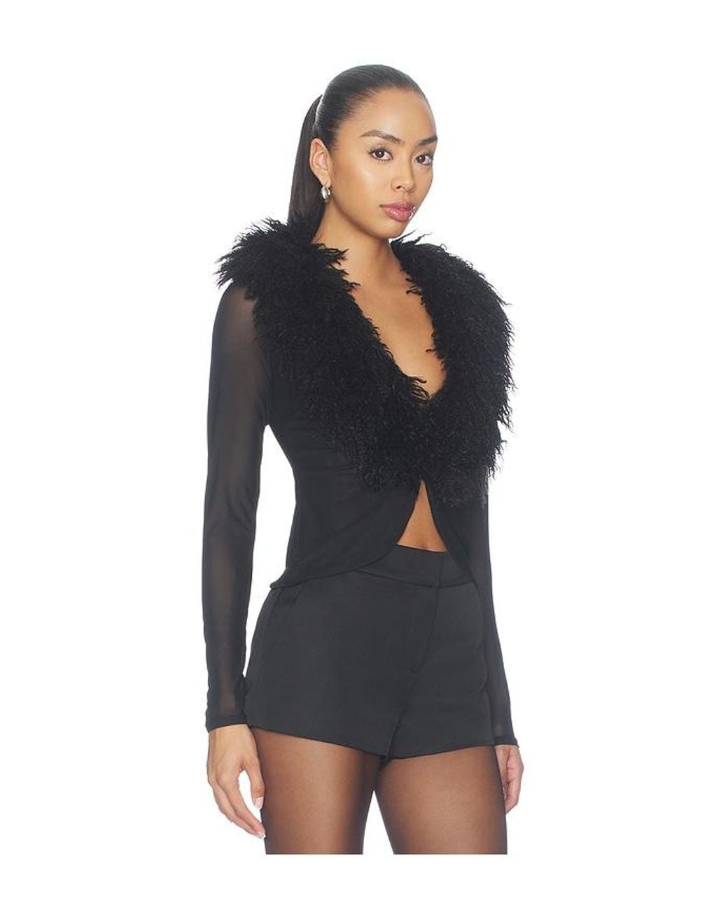 AFRM Black Nymia Top