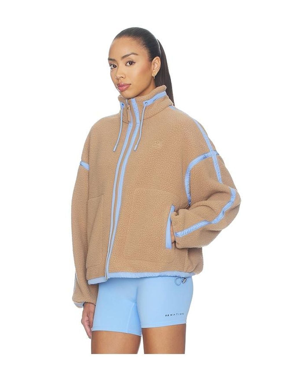 P.E Nation Blue Lennon Sherpa Jacket
