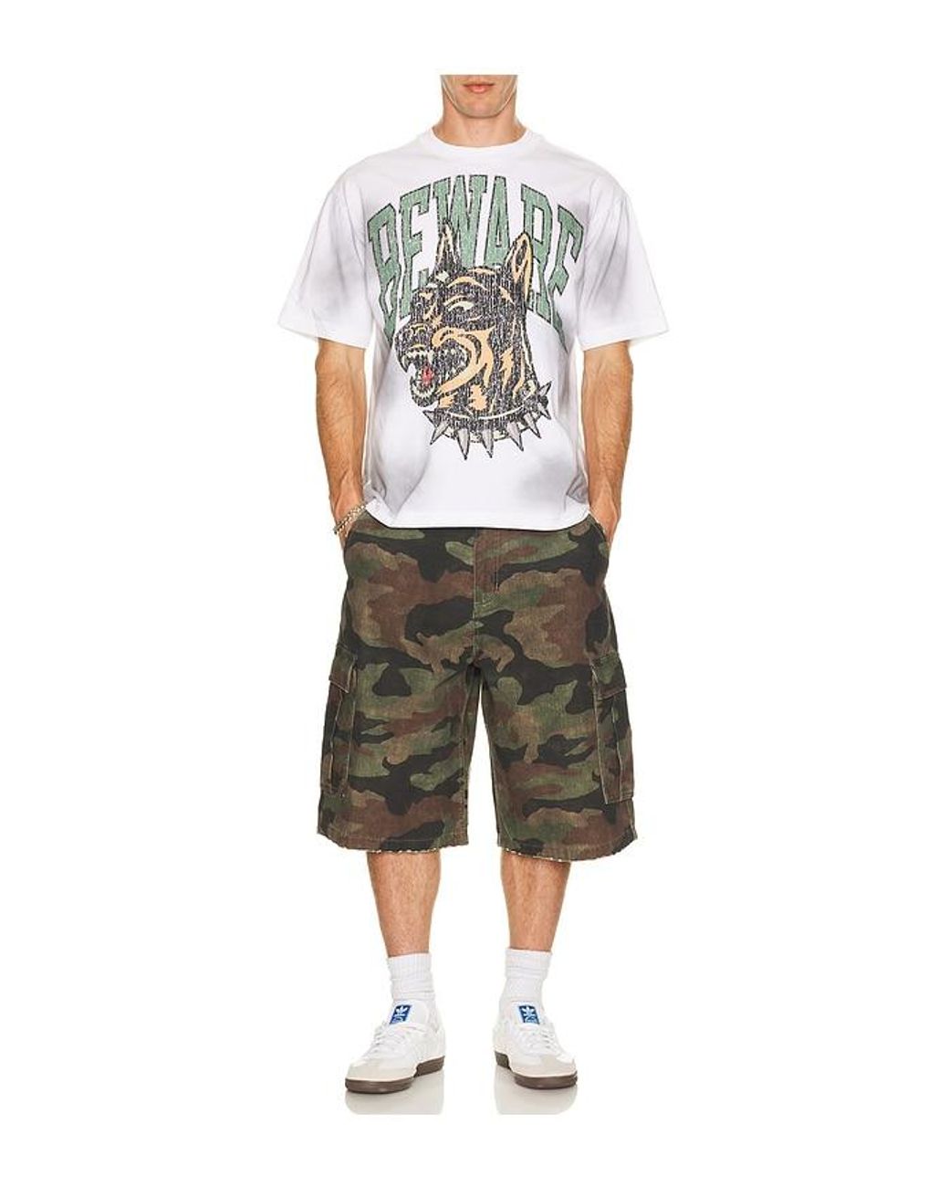 Market Gray Beware The Dobie Tee for men