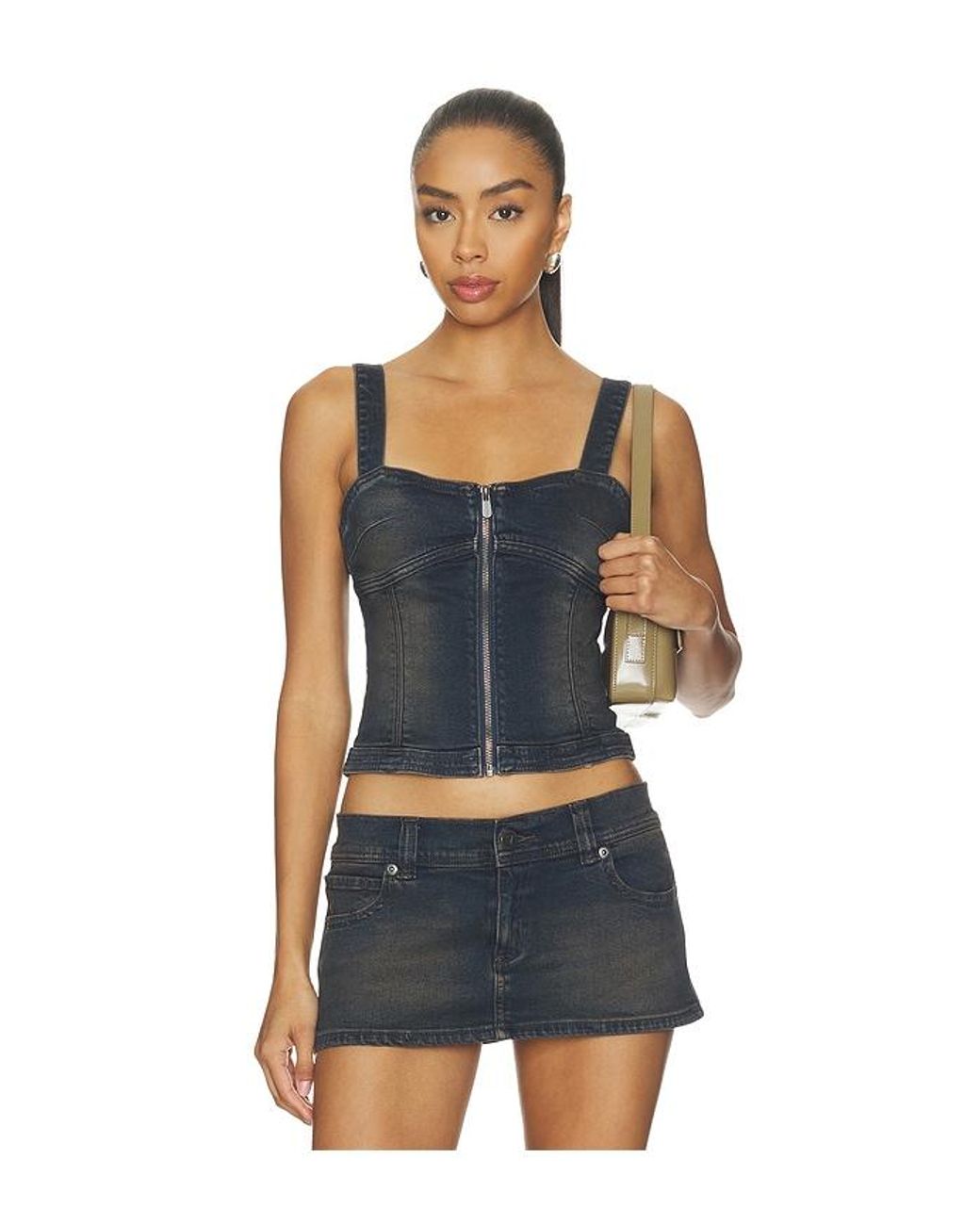 A.Brand Blue Denim Bustier