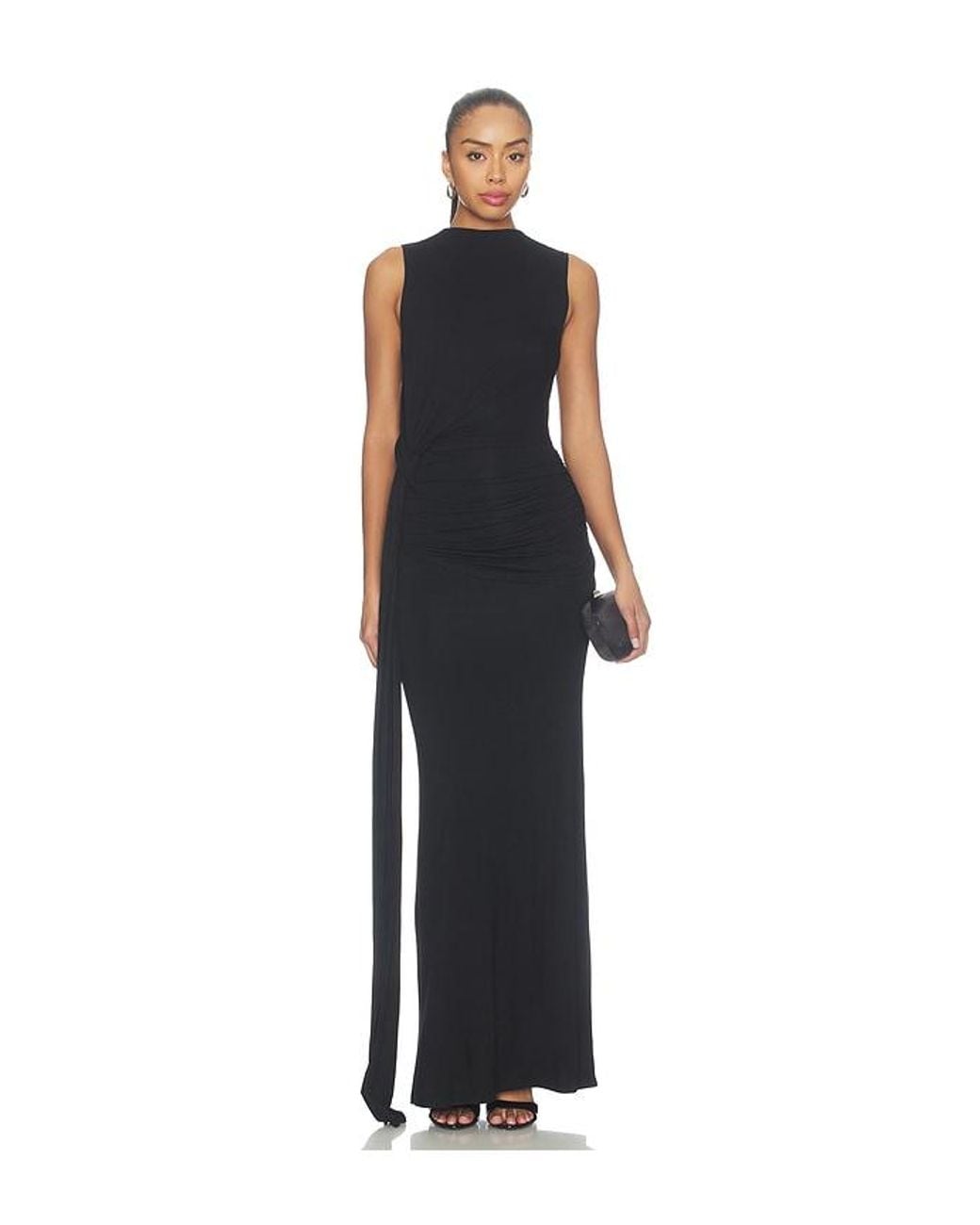 MORE TO COME Black Stacie Maxi Dress