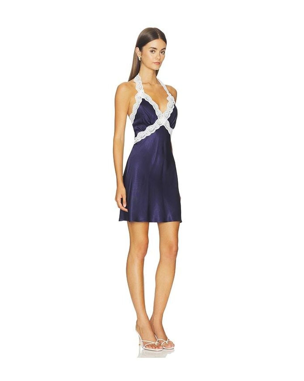 SNDY'S Blue Taya Mini Dress