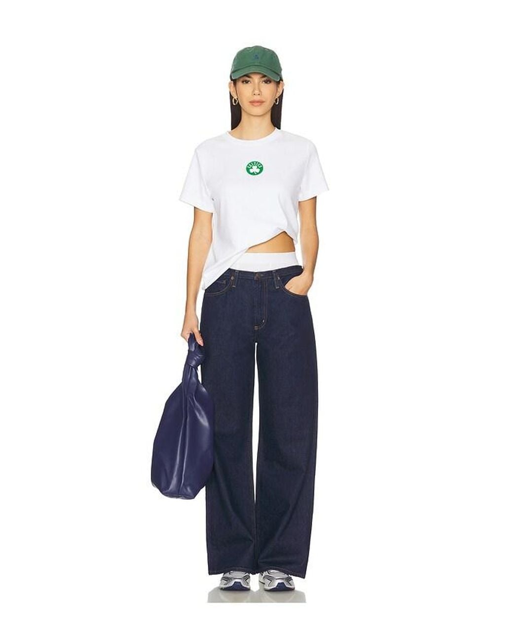 Terez White X Revolve Celtics Basic Logo Tee