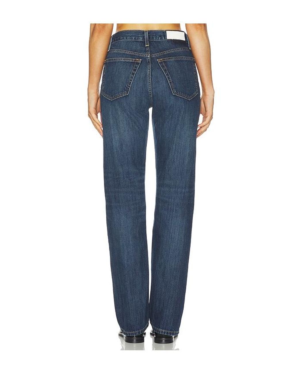 Re/done Blue Blondie Straight Jeans