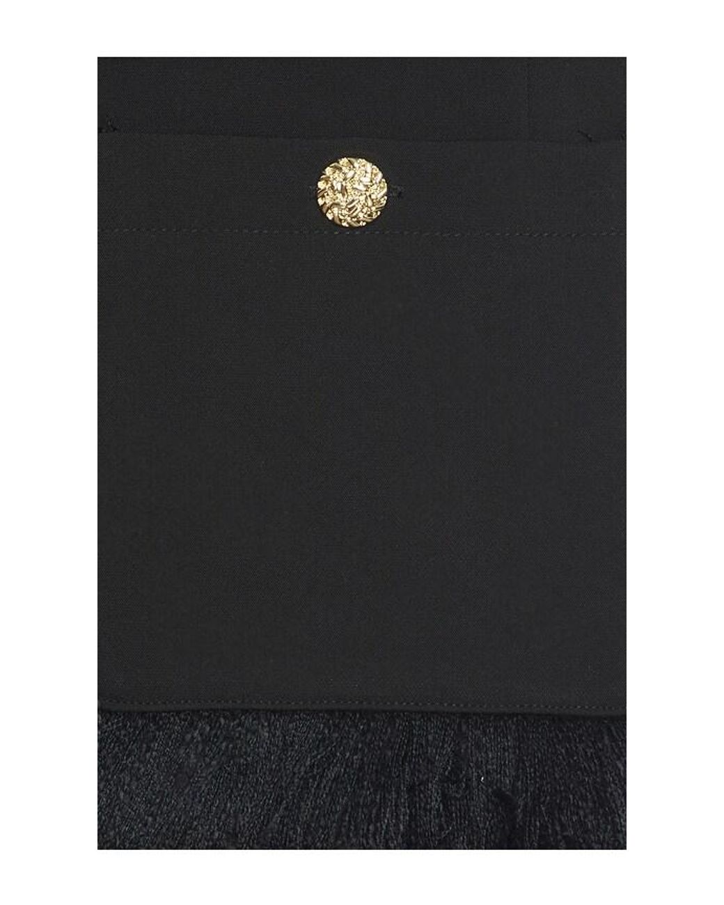 Essentiel Antwerp Blue Kinetic Fringed Jacket