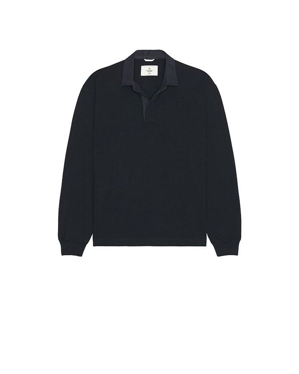 Reigning Champ Blue Heavyweight Jersey Standard Rugby Shirt for men