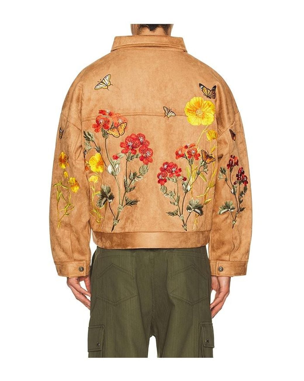 Ryoko Rain Multicolor Monarch Clay Suede Work Jacket for men