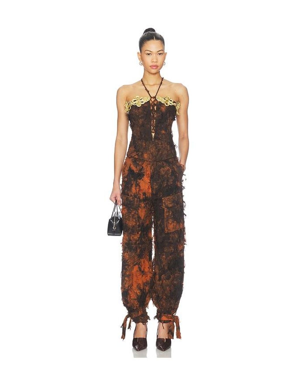Kim Shui Multicolor Burnt Pant