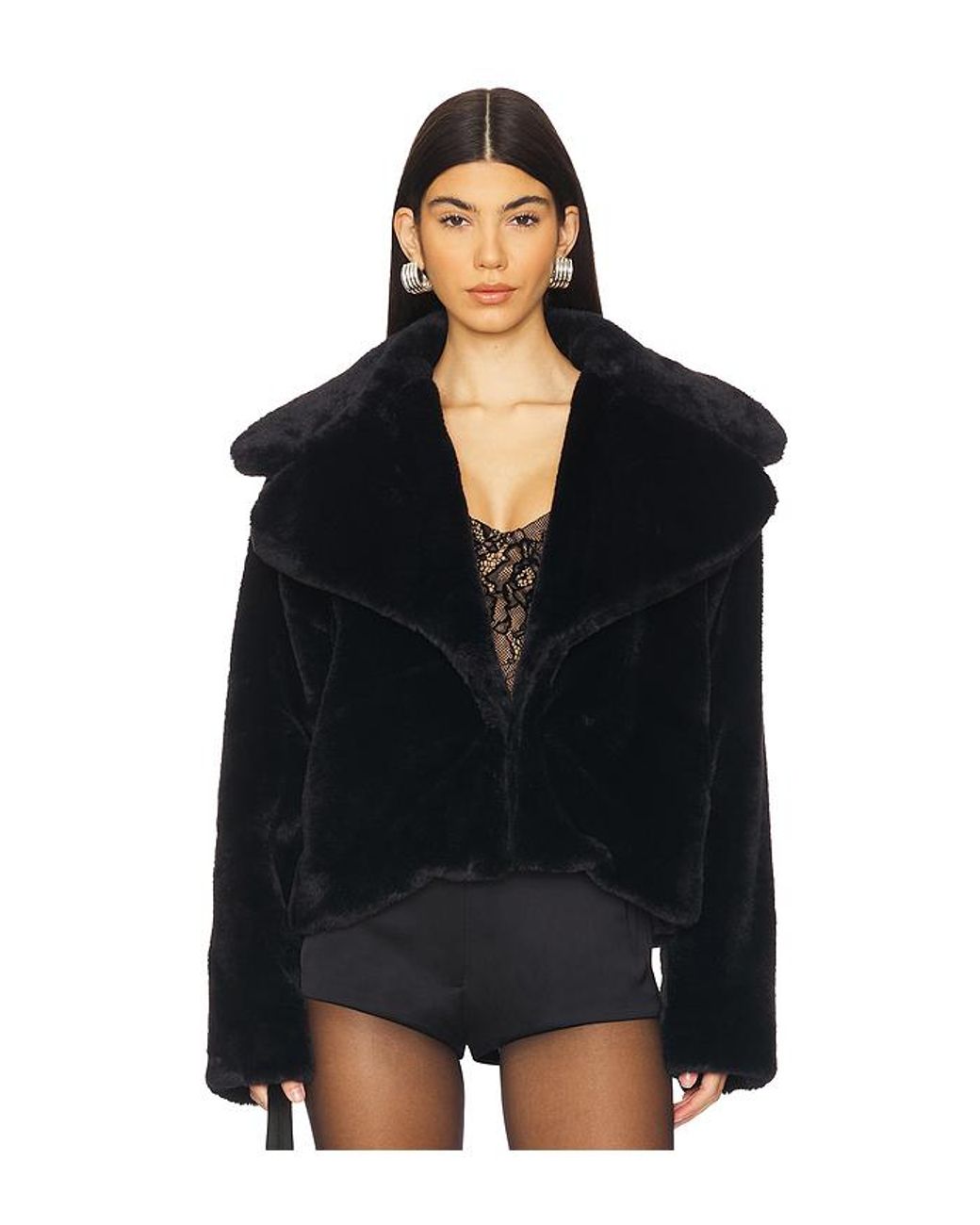 Abrigo Willow En Color Negro Talla (También En Xs, Xxs, S, M, Xl) superdown de color Black