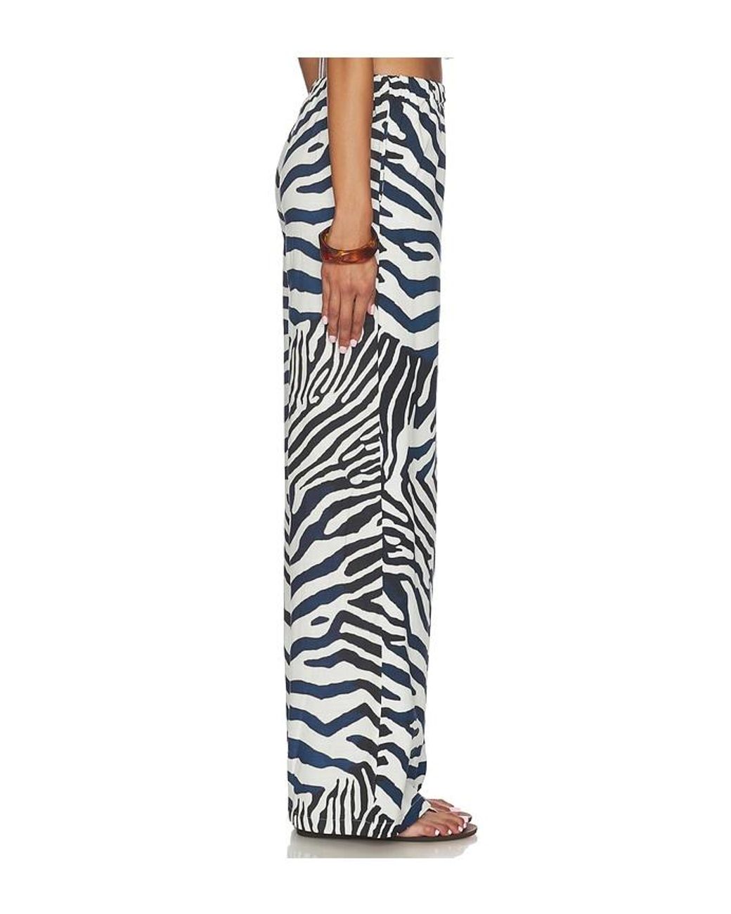 Seven Wonders White Kaeli Elasticated Palazzo Pant