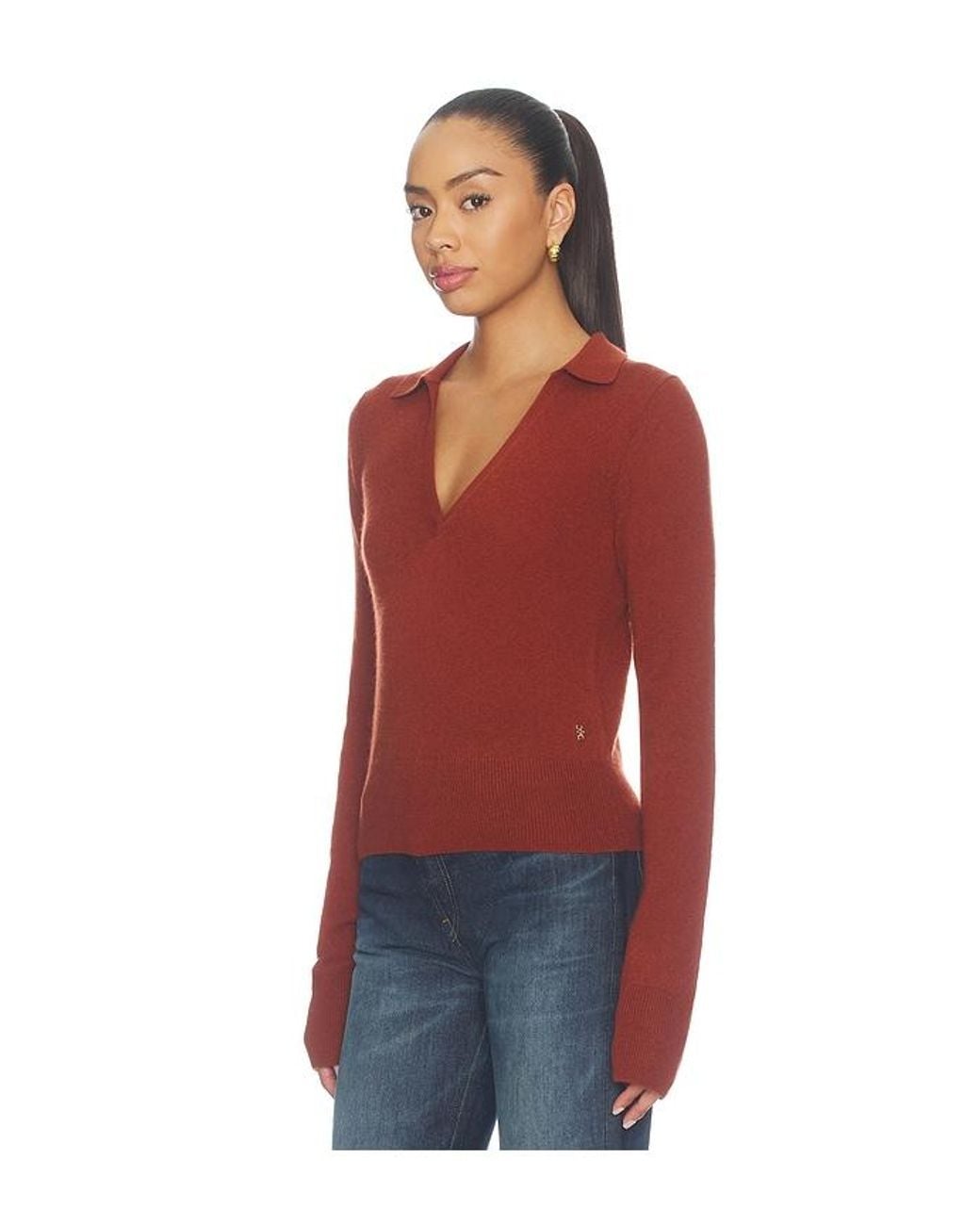 ÉTERNE Red Kaschmirpullover Vance