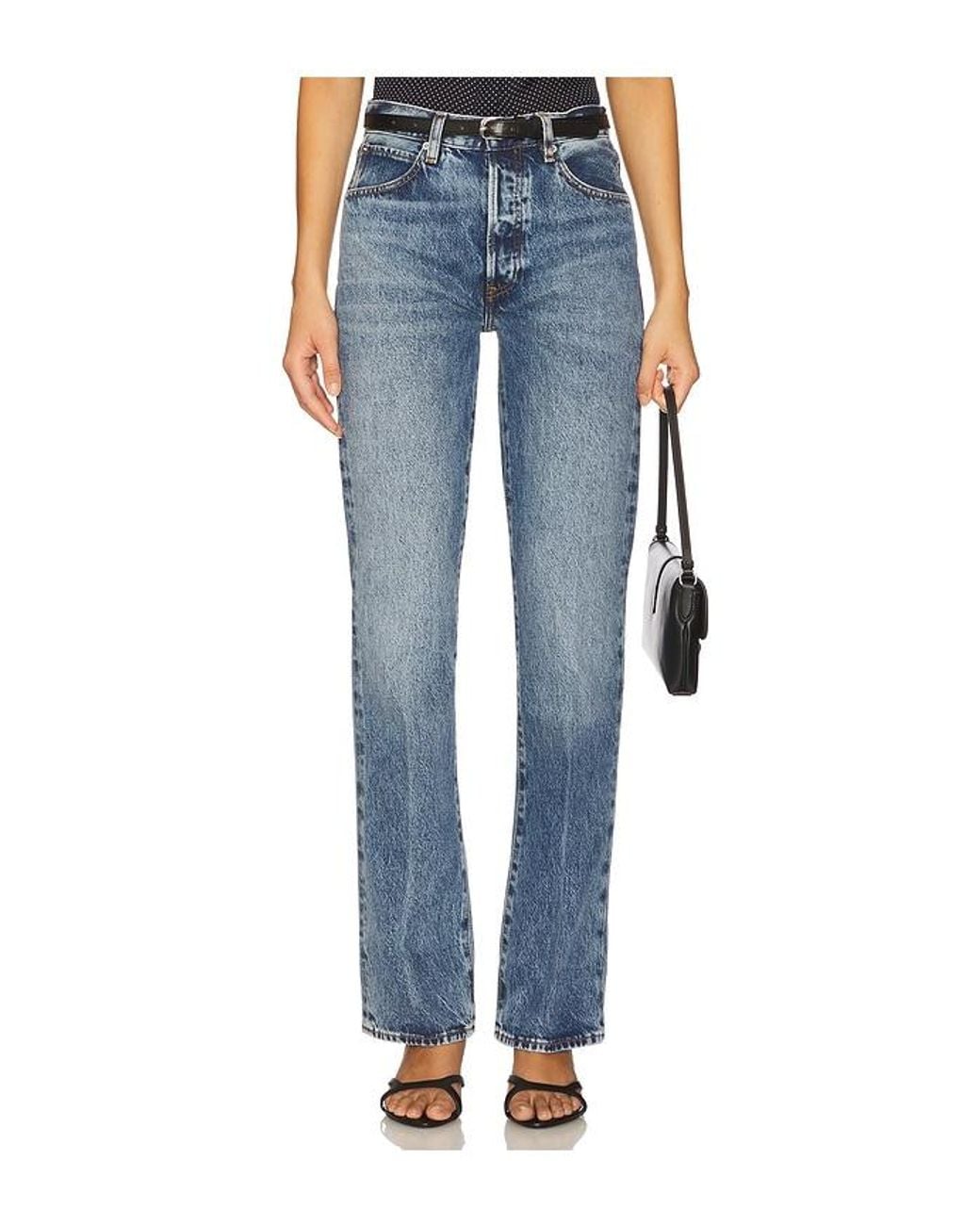 FRAME Blue The Vertical Jeans
