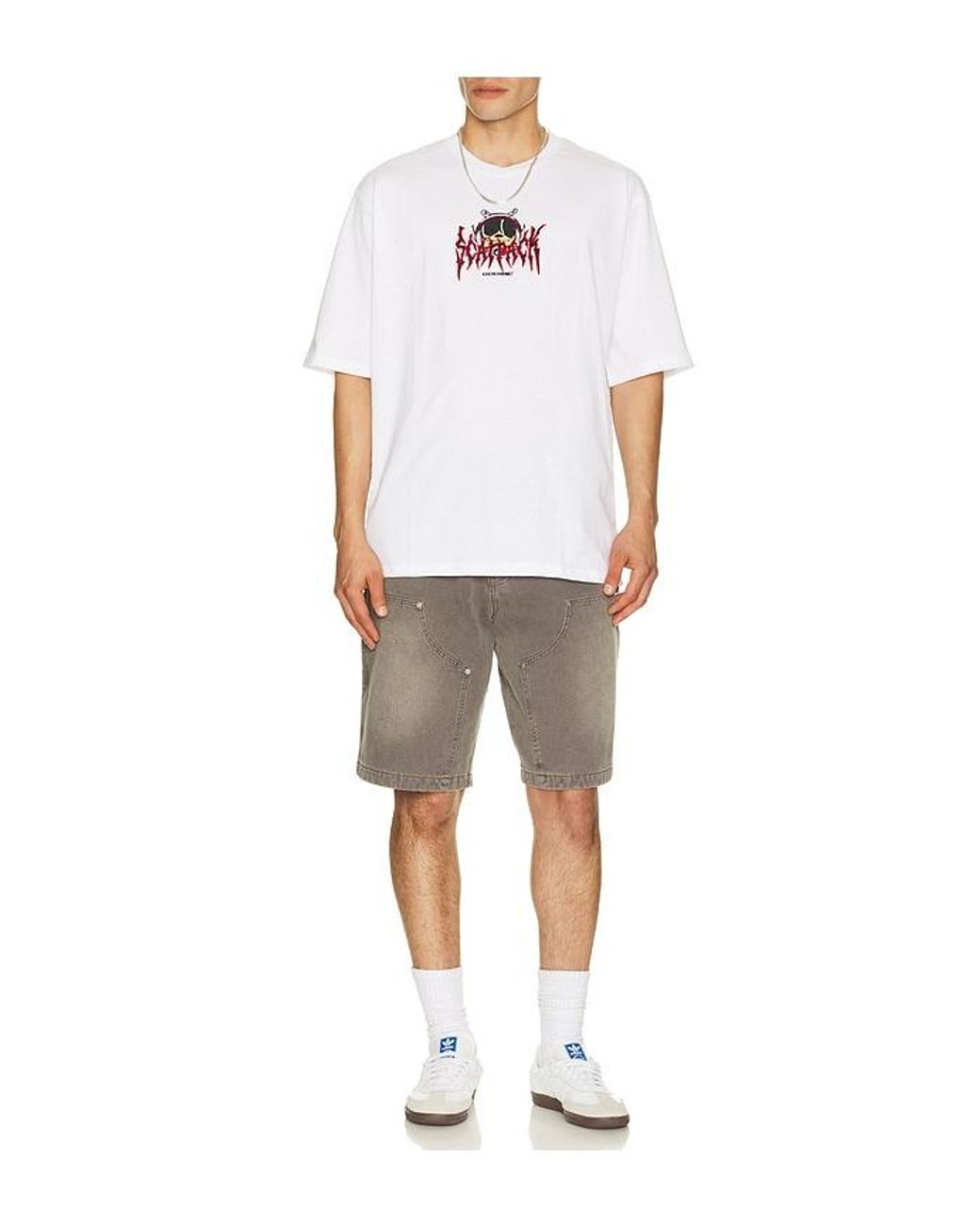 Reason White Dodge Scatpack Tee for men
