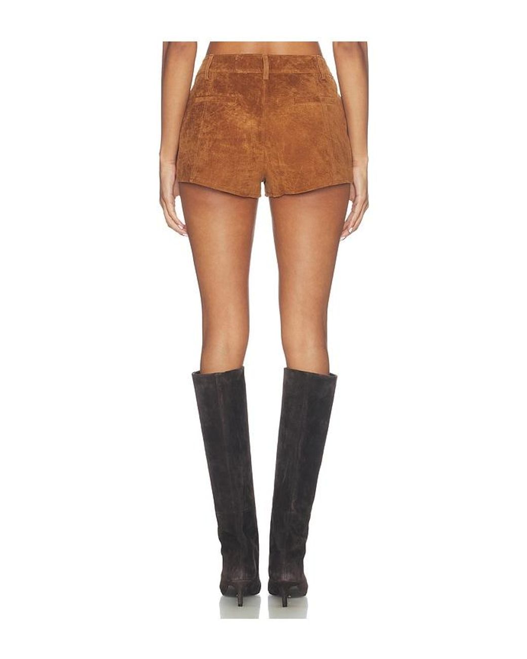 Central Park West Multicolor Odessa Genuine Suede Short