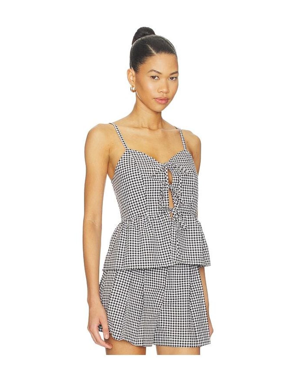 Blank NYC Multicolor Plaid Tank Top