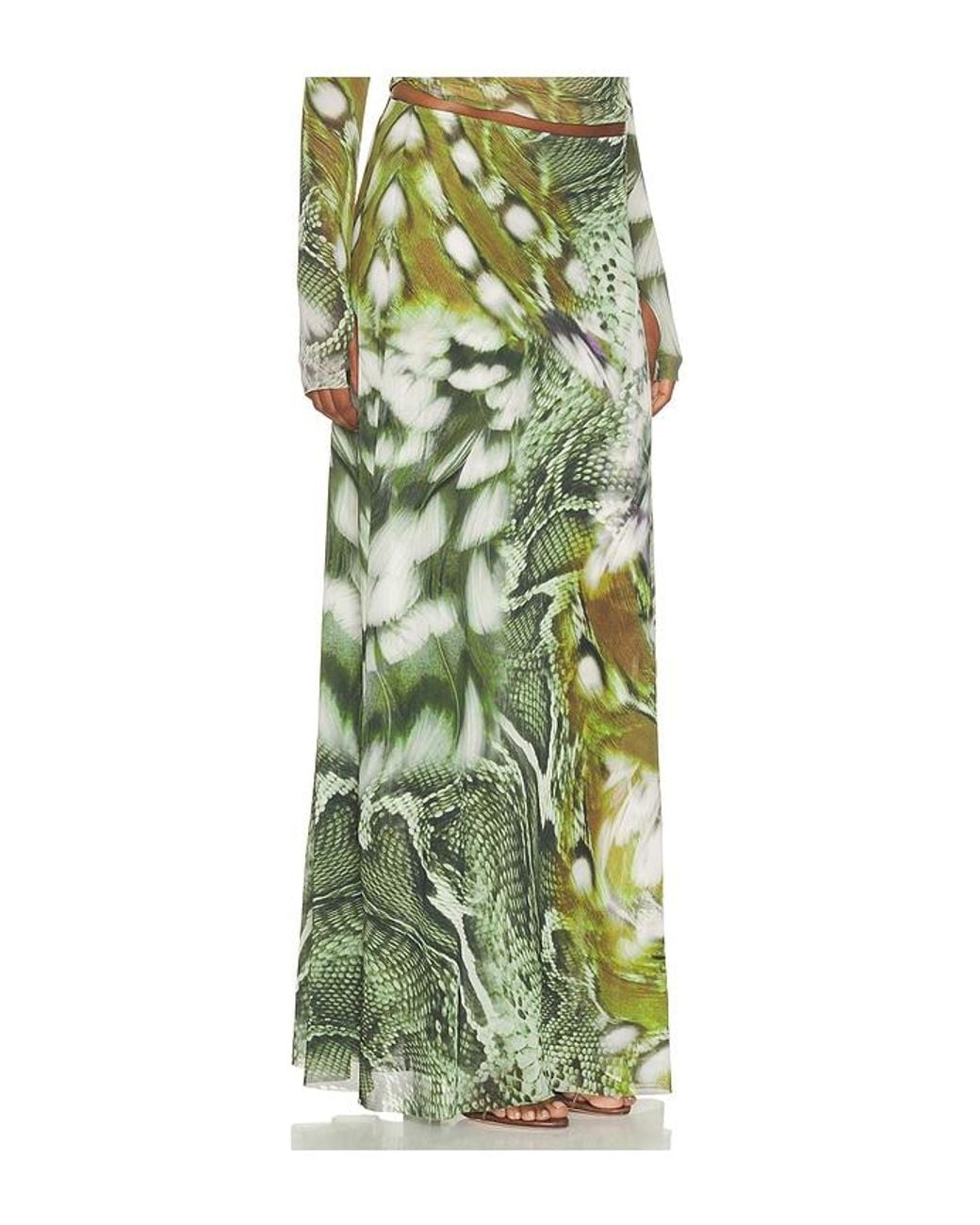 AFRM Green Sera Skirt