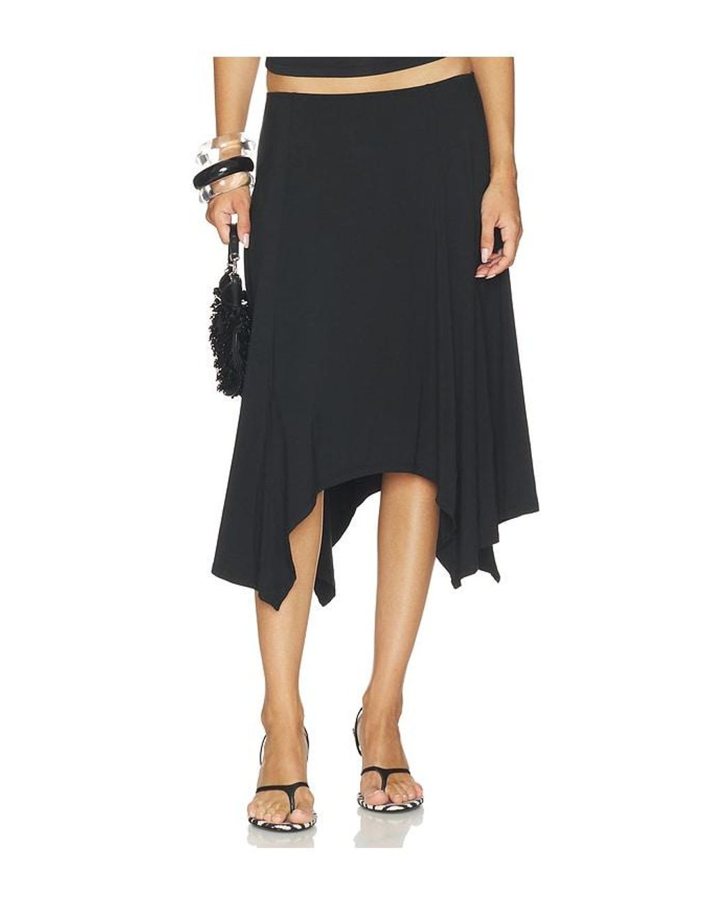 GUIZIO Black Lana Skirt