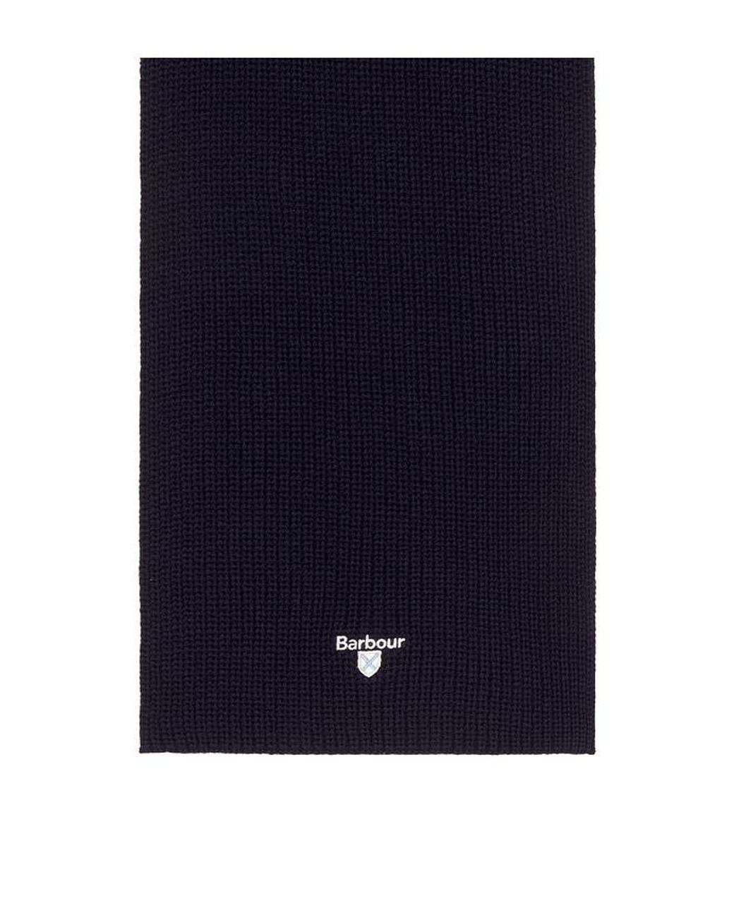Barbour Blue Cascade Beanie & Scarf Set for men