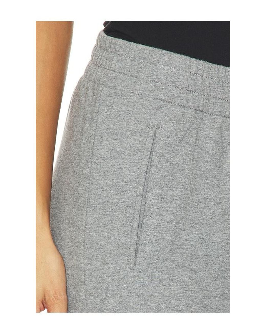Norma Kamali Gray Boyfriend Puff Jog Pant