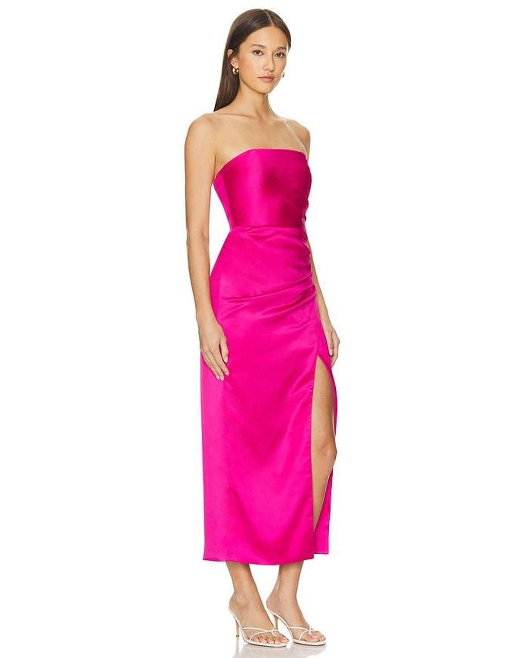 Bardot Pink Yana Midi Dress