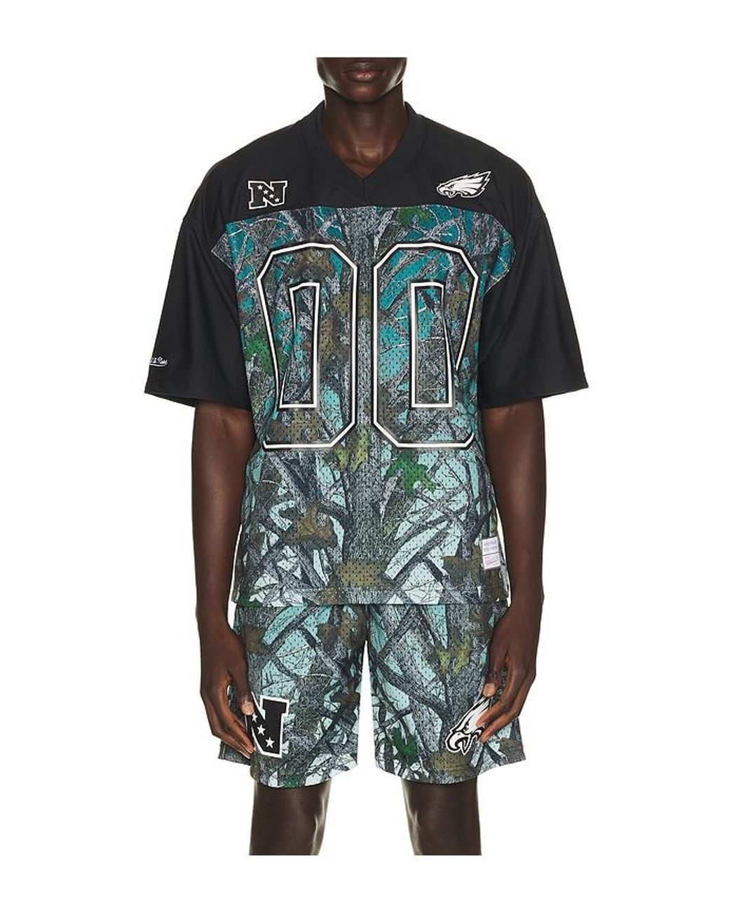 Mitchell & Ness Green Nfl Philadelphia Eagles Quiet Blaze Mesh Jersey for men