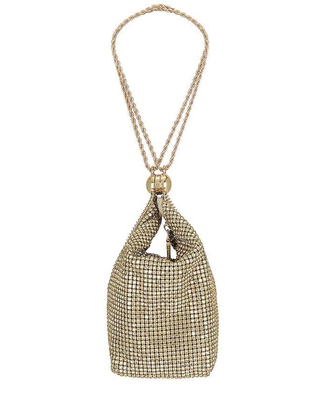 Cult Gaia Metallic Rue Wristlet