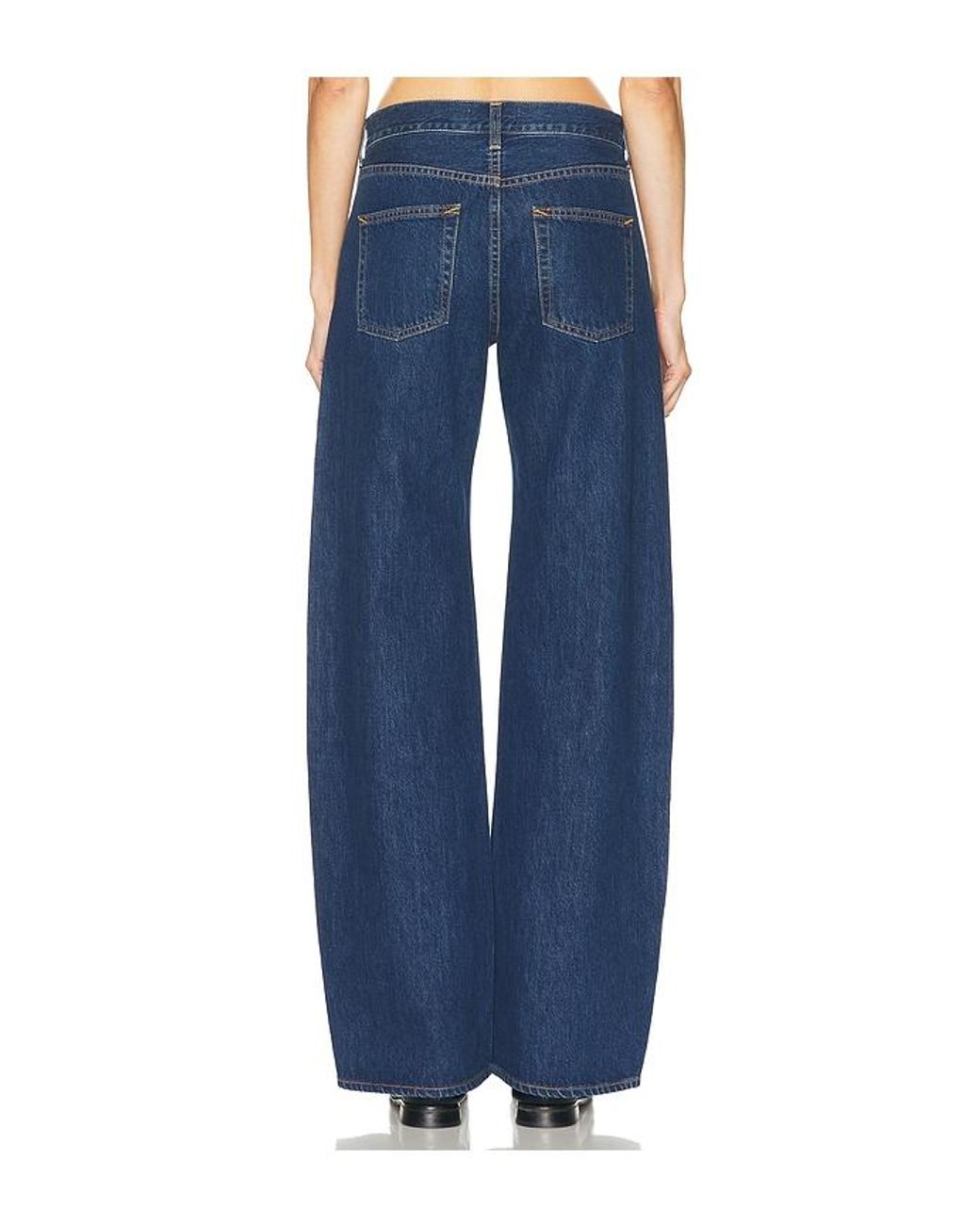 GRLFRND Blue Rory Short Rise Baggy