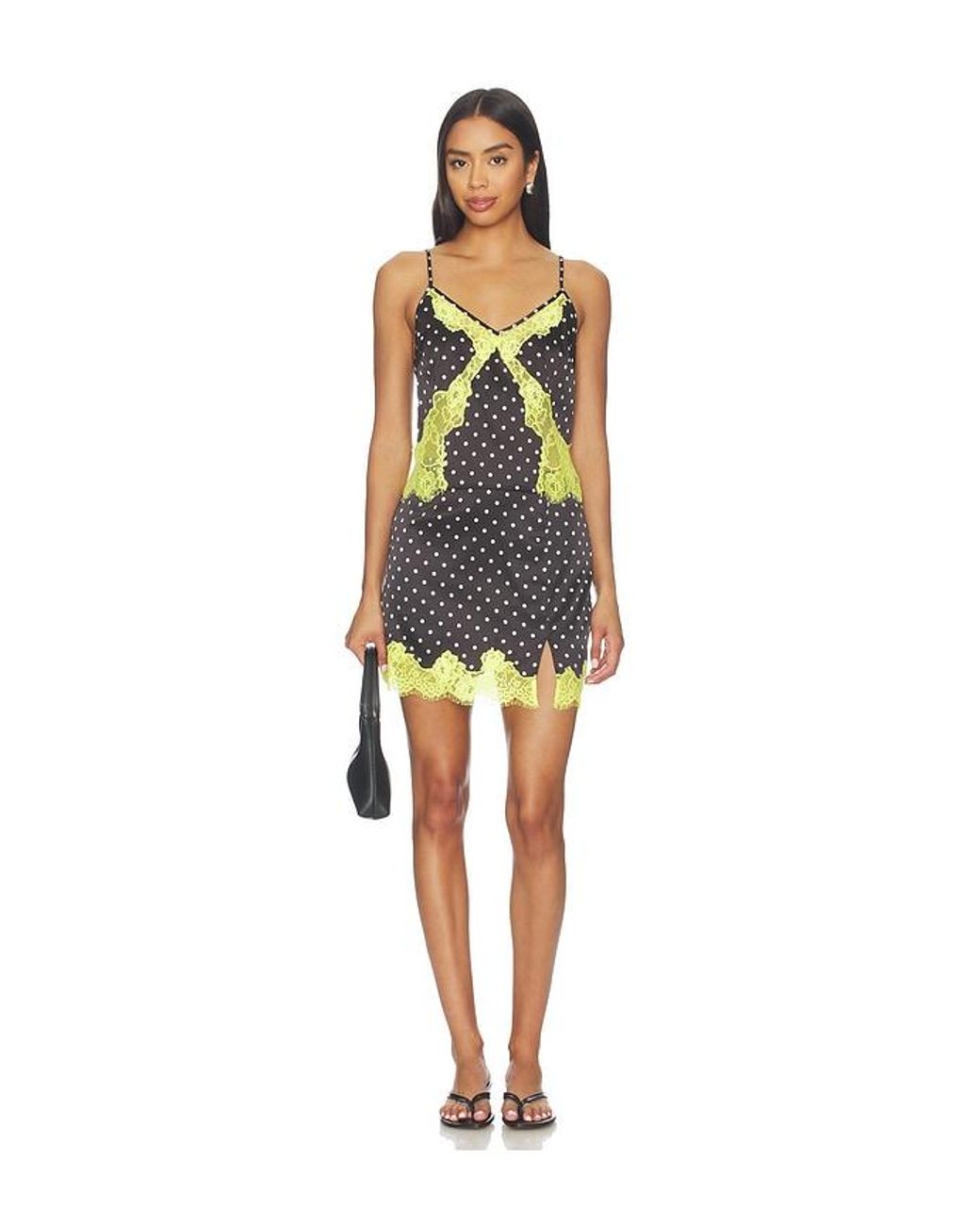 Fleur du Mal Multicolor Juliet Lace Dotted Cami