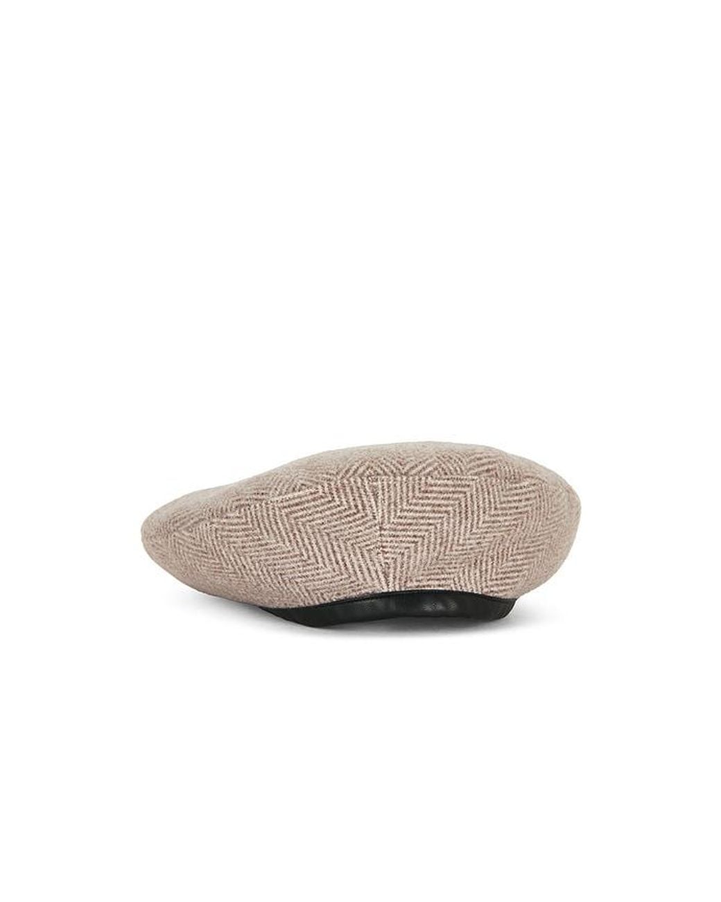 Naked Wardrobe Gray Suiting Chevron Beret