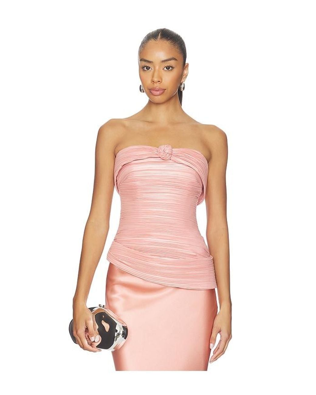 Cult Gaia Pink Ansra Top