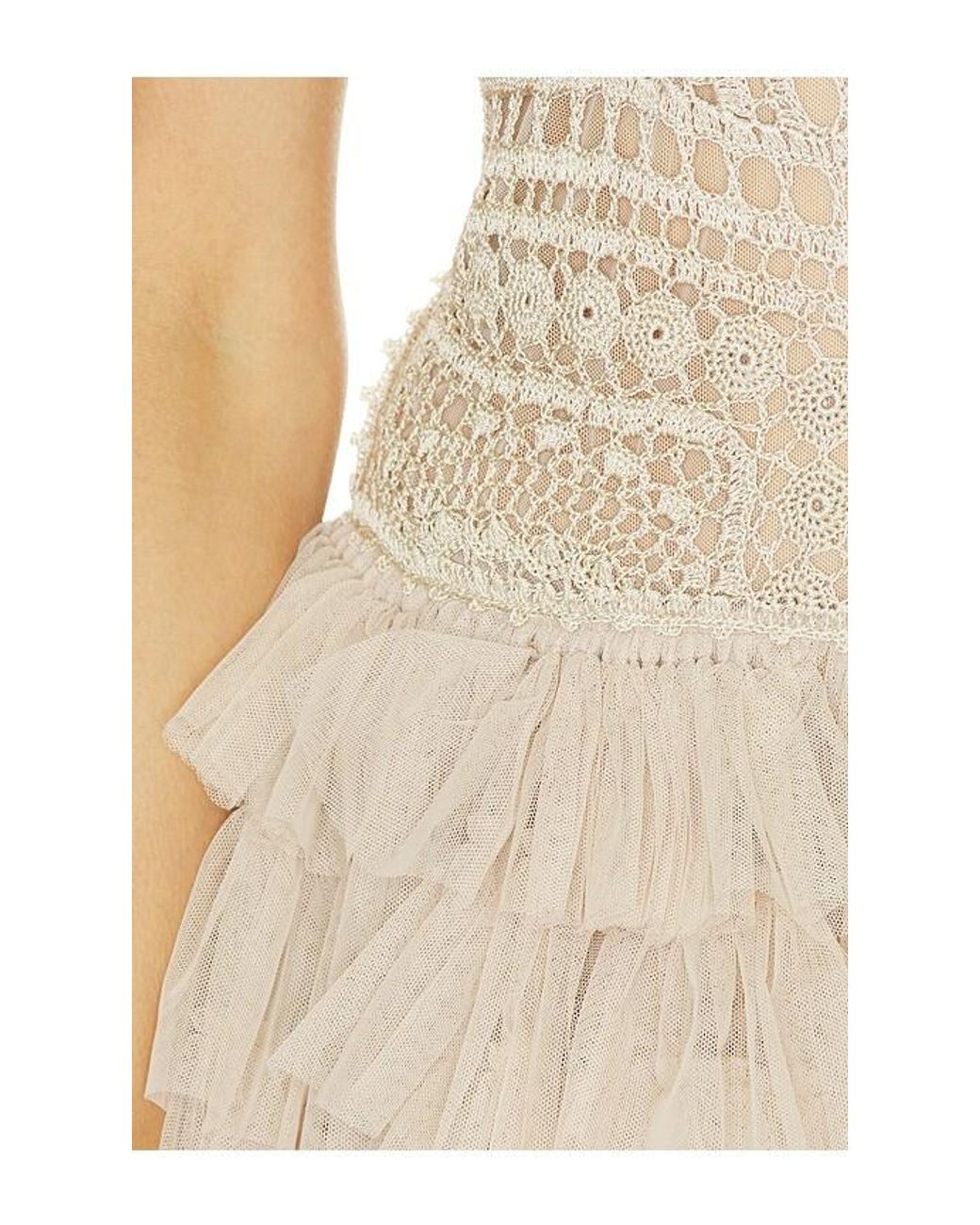 Ulla Johnson White Orla Crochet & Tulle Dress