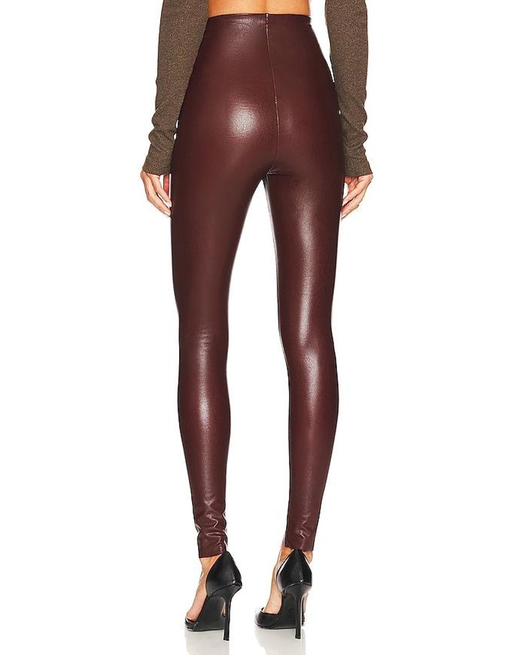 Commando Red Faux Leather Legging