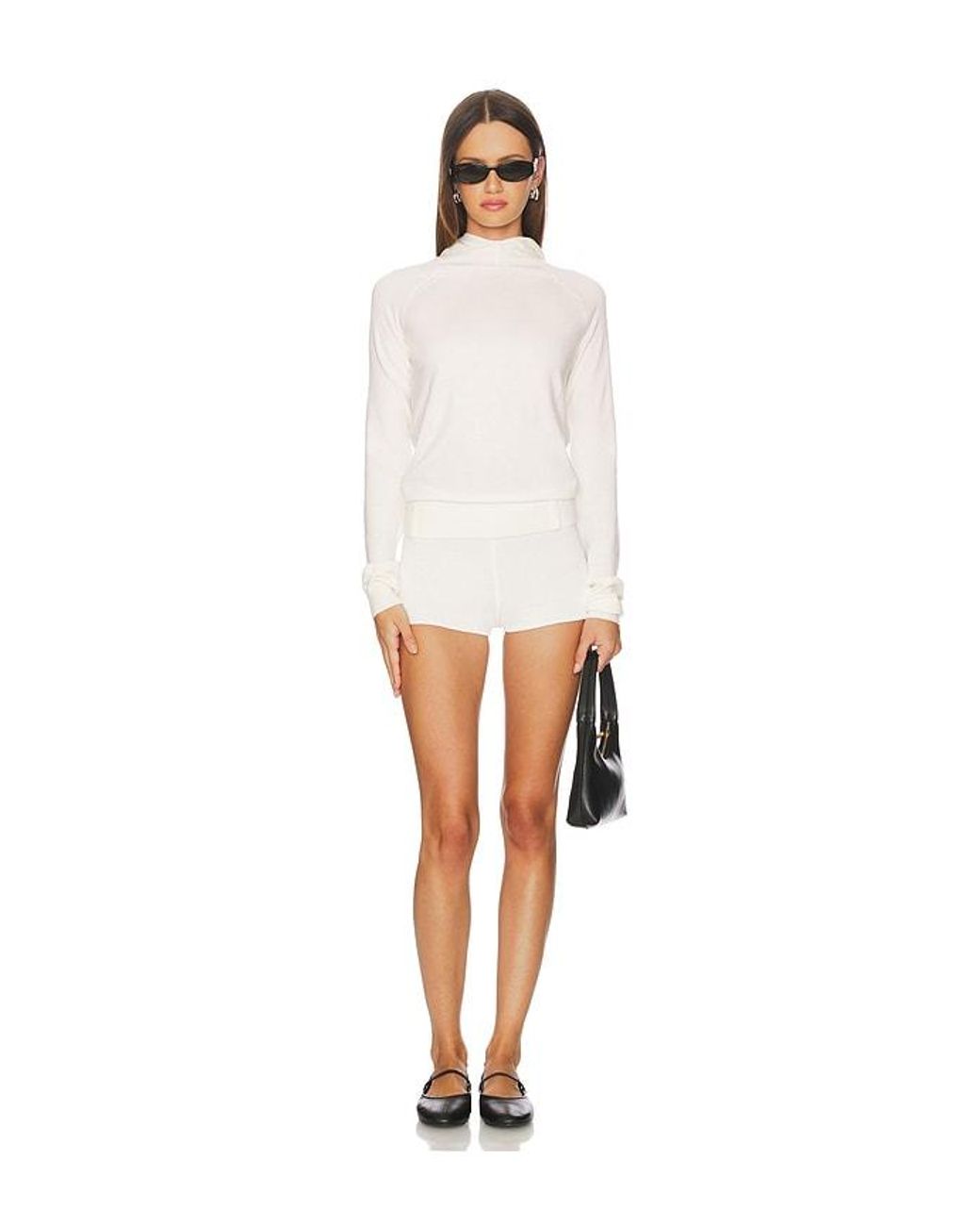 geel White Shelly Hoodie