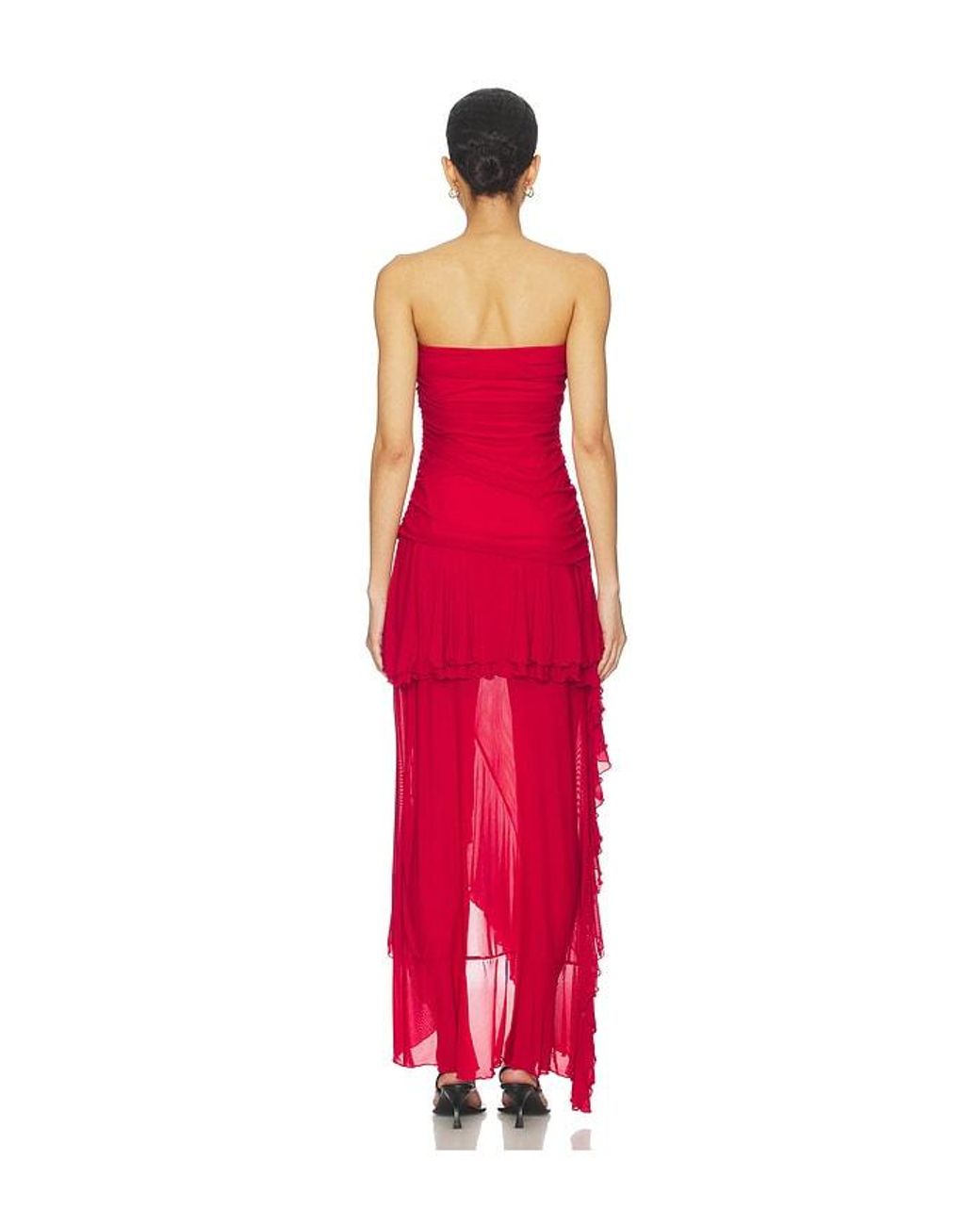 MORE TO COME Red Lillian Strapless Dress