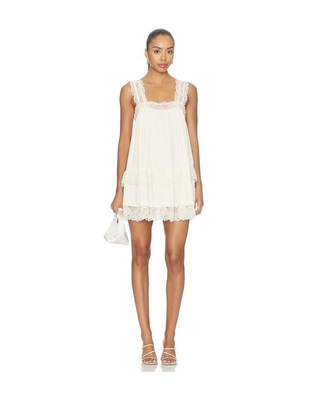 Free People White X Intimately Fp Forever Yours Dress